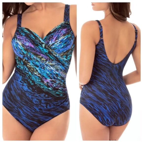 Miraclesuit Women ONE PIECE SCHEHERAZADE SERAPHINA Underwire SWIMSUIT in Size 10 - Picture 1 of 16